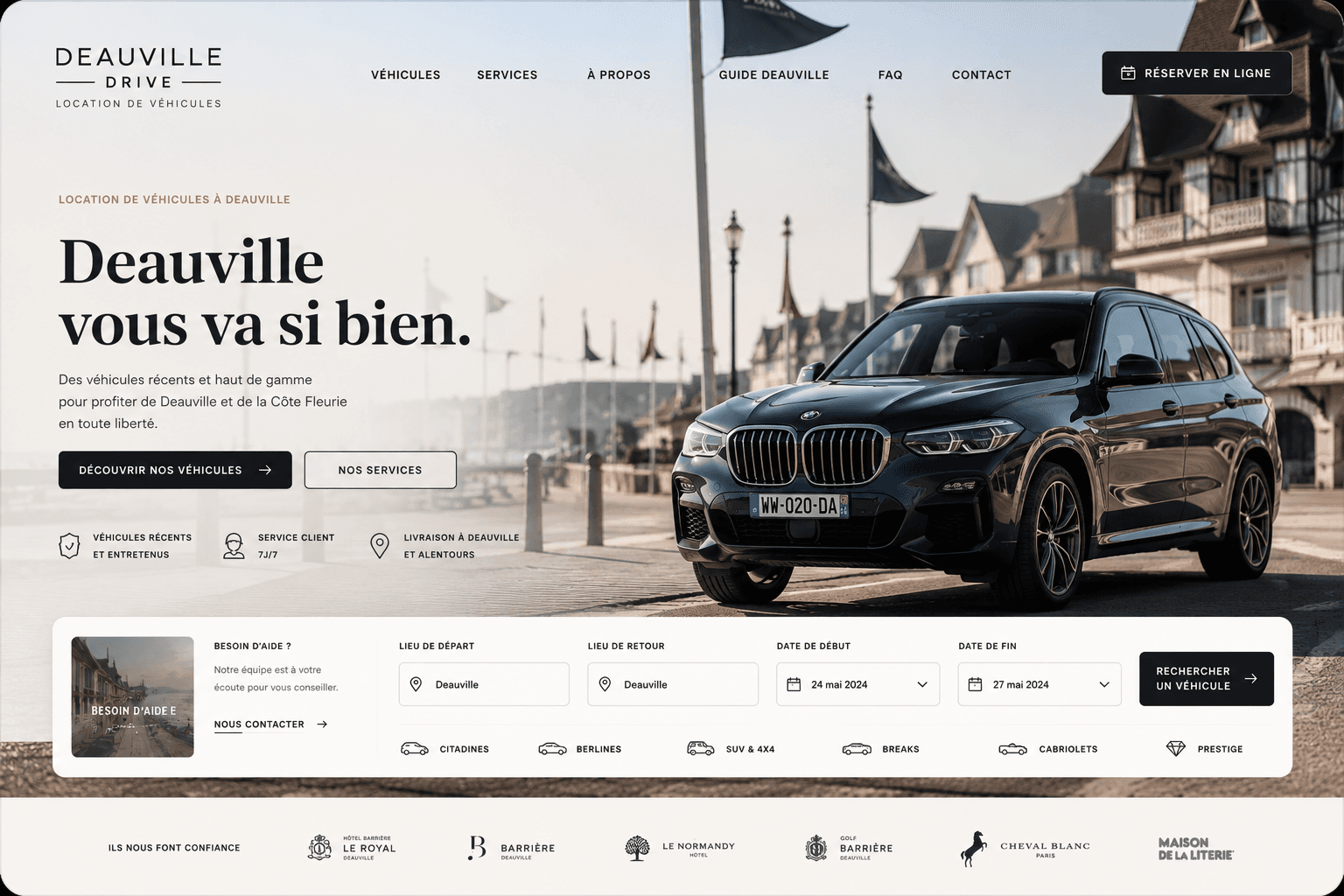 Deauville Drive — Web Design