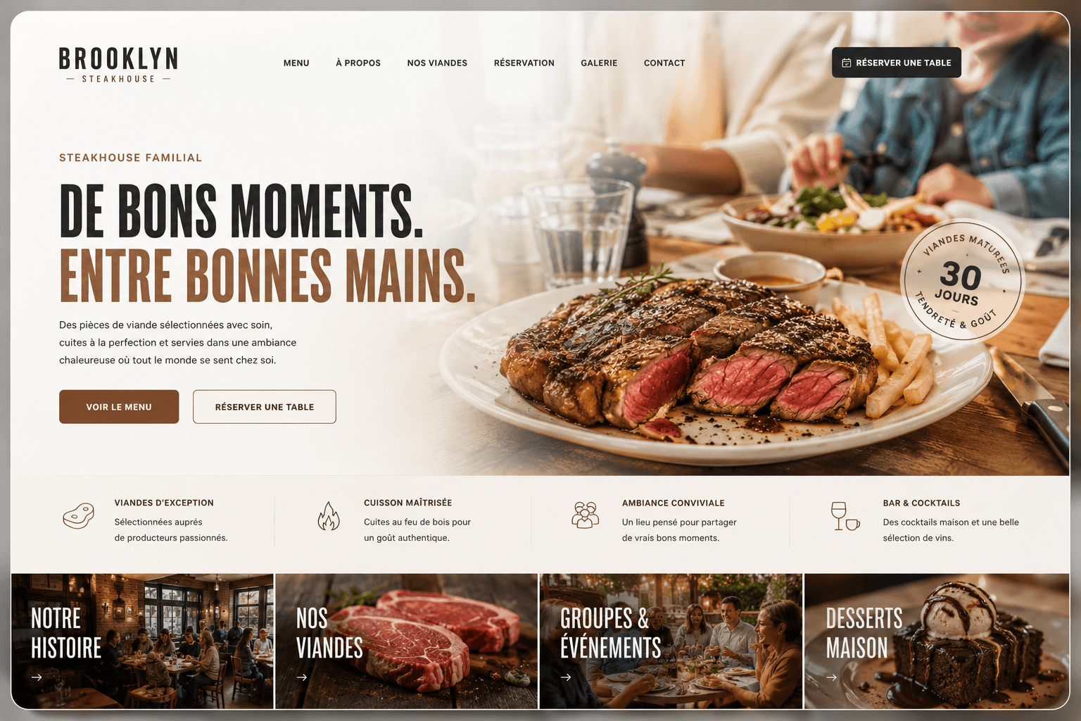 Brooklyn Steakhouse — Branding · Web